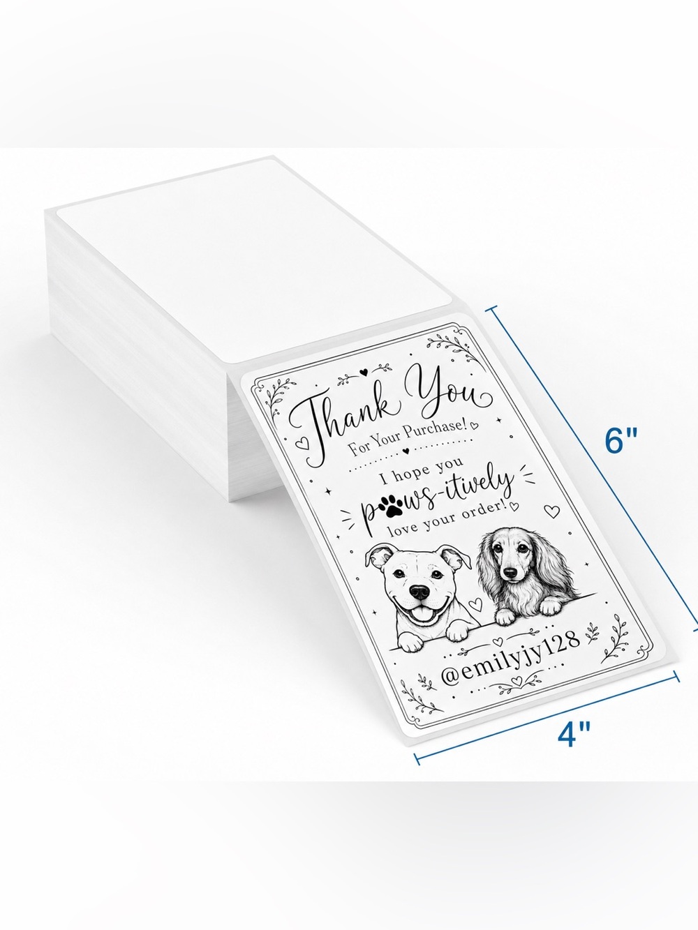 CUSTOM 4”x6” Labels, 100 of One Design, BUY NOW